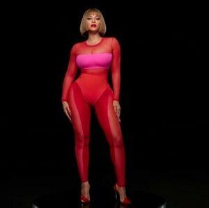 IVY PARK Red and Pink Jumpsuit